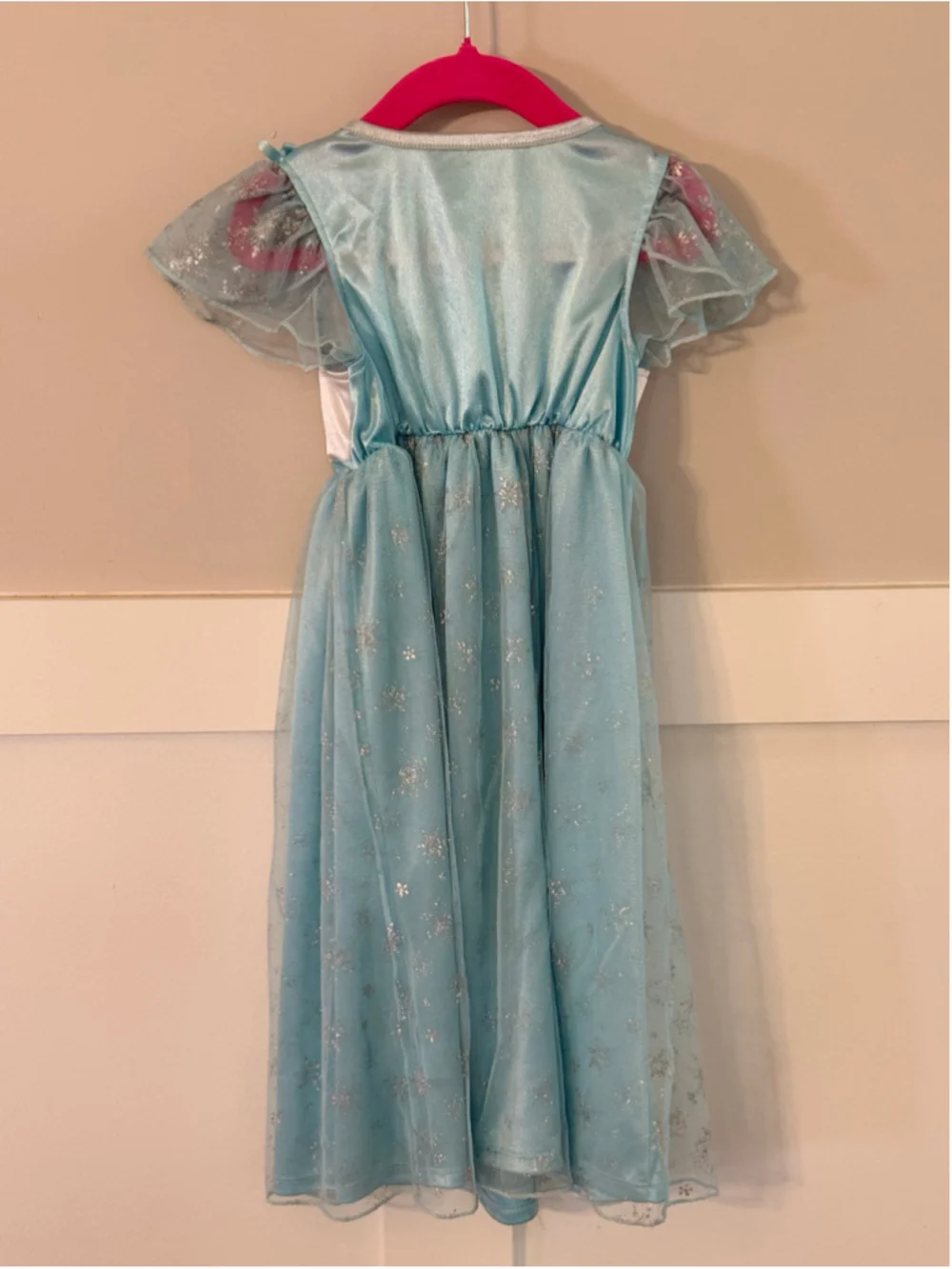 Disney Frozen Elsa Nightgown Girls Size 4T Blue Princess Sleep Gown